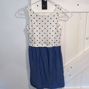 Old Navy Polka Dot/Denim Dress